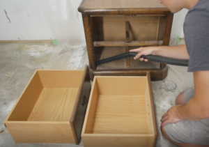cleaning furniture before painting