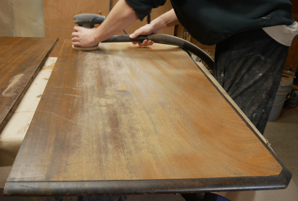 80 grit stripping old finish