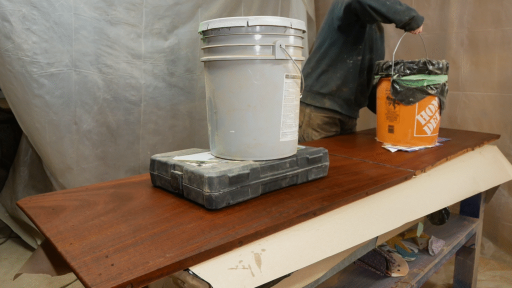 fixing warp table top wood