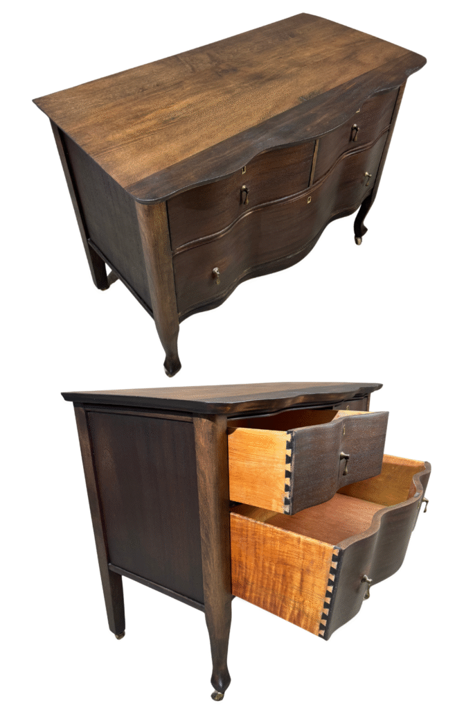 after dresser antique restoration makeover dark kona stain