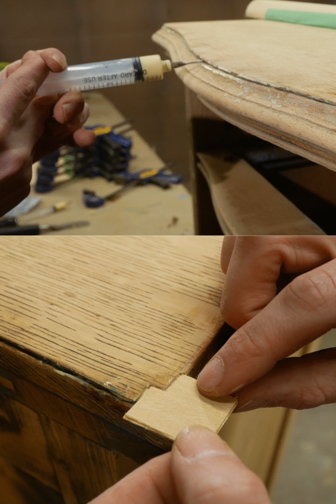 glue repairs antique
