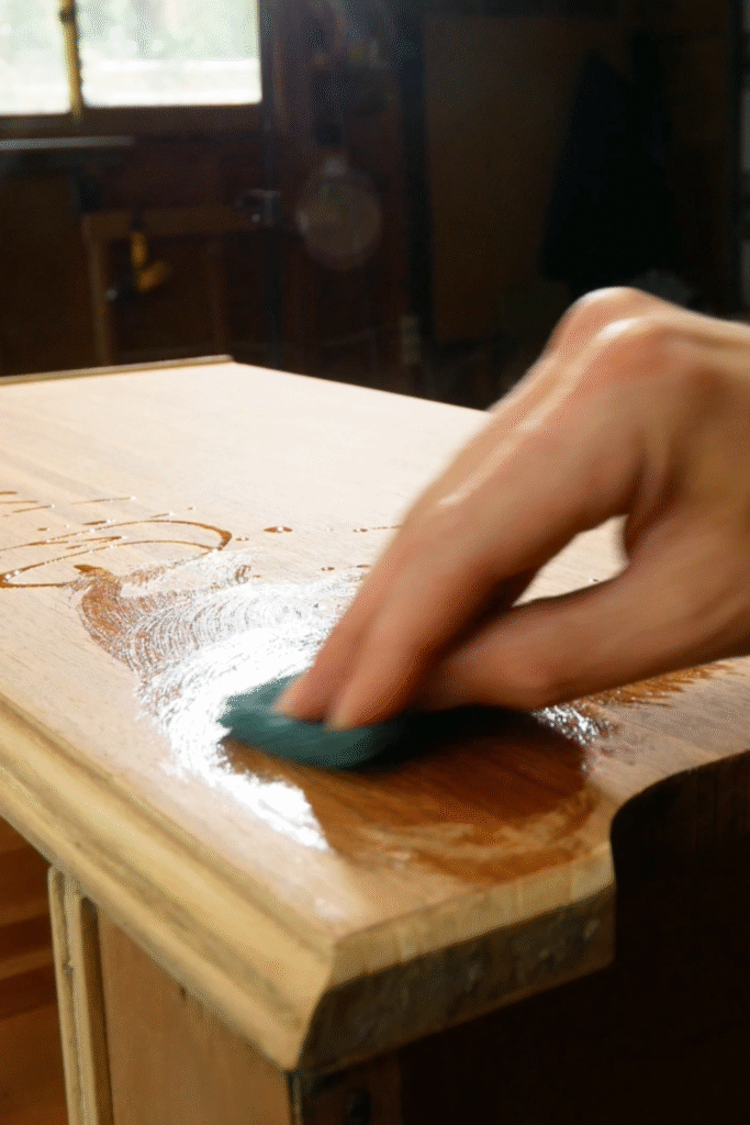 applying odies oil 