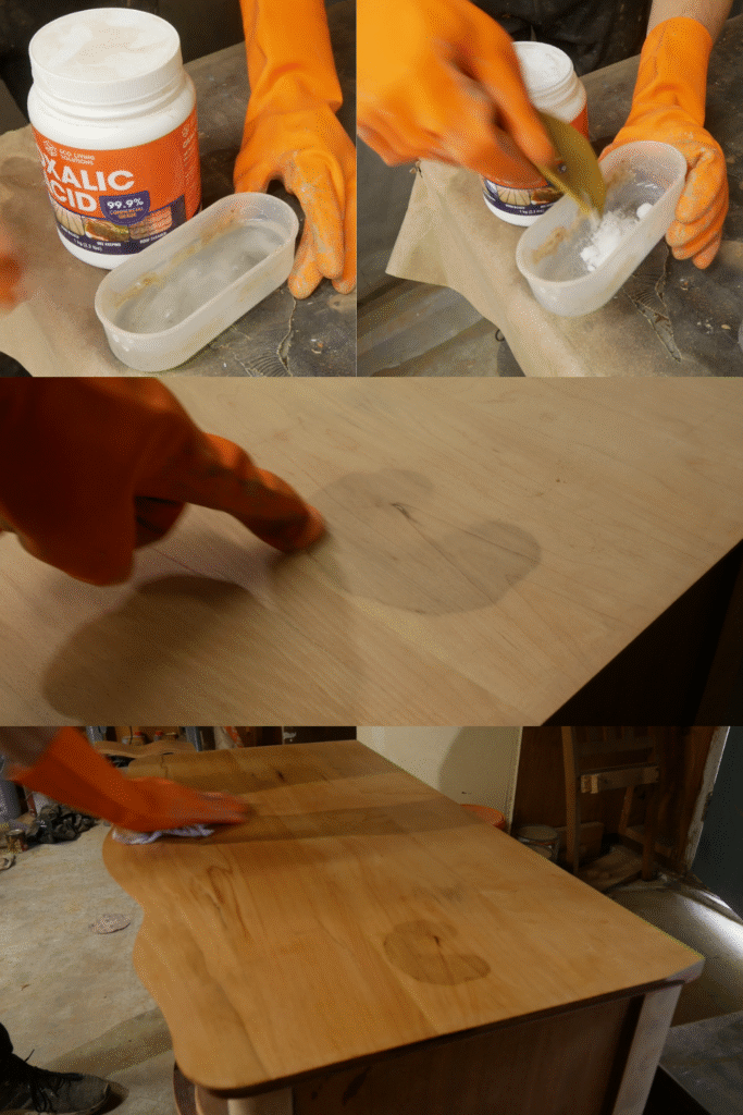 oxalic acid stain removal