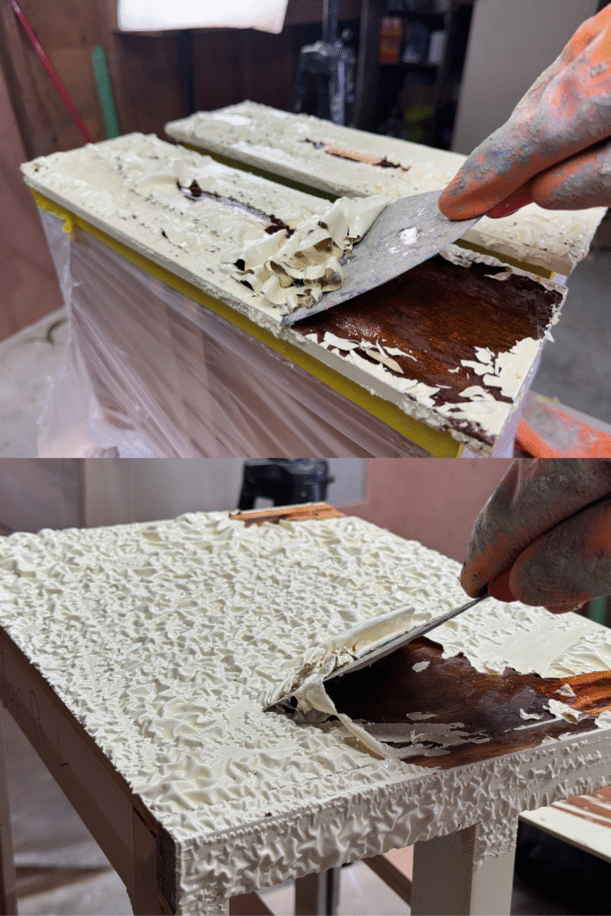 paint stripping furniture