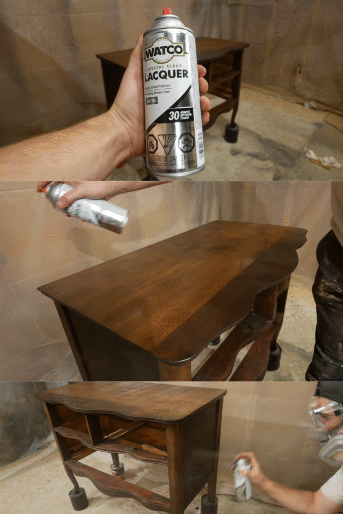 spray lacquer application