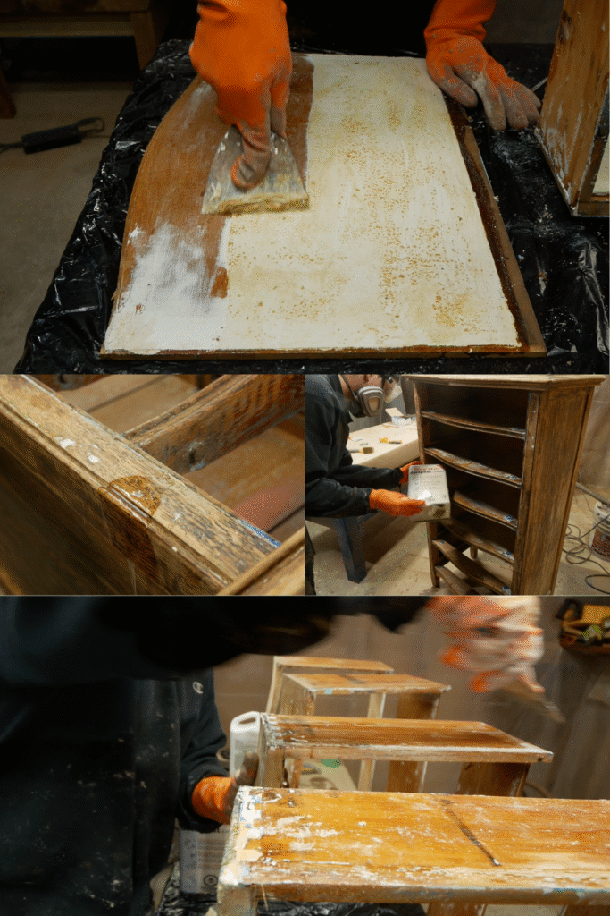 stripping 8 layers of paint