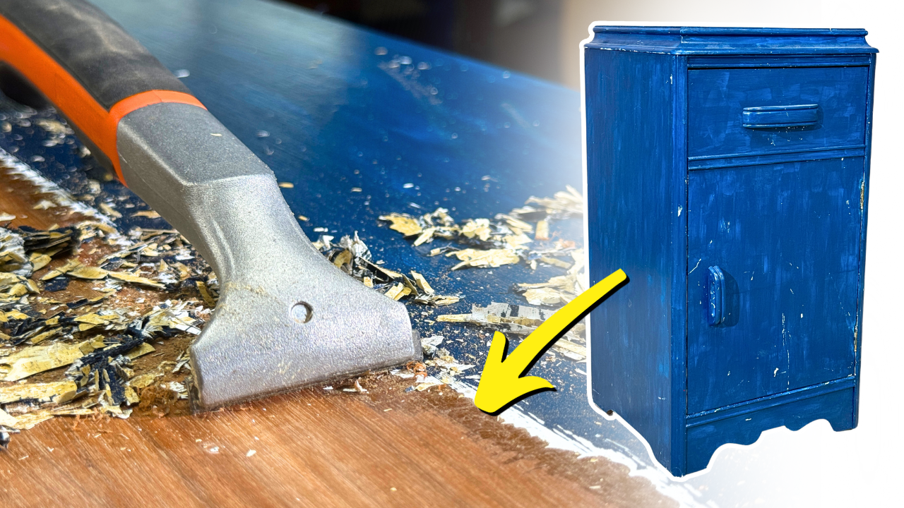 vintage makeover nightstand