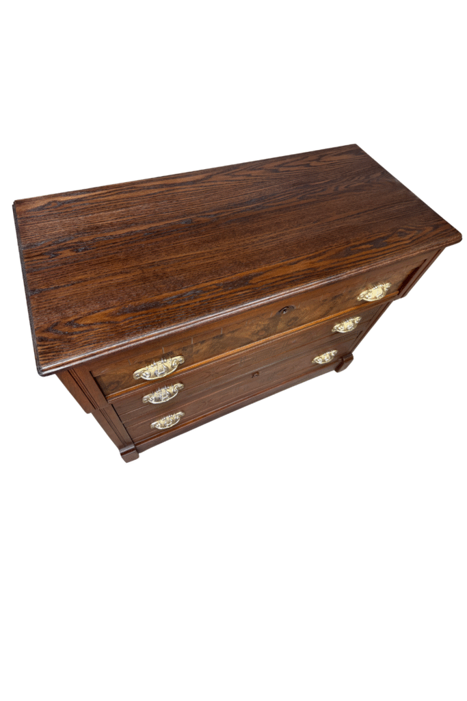 new top antique dresser color matched