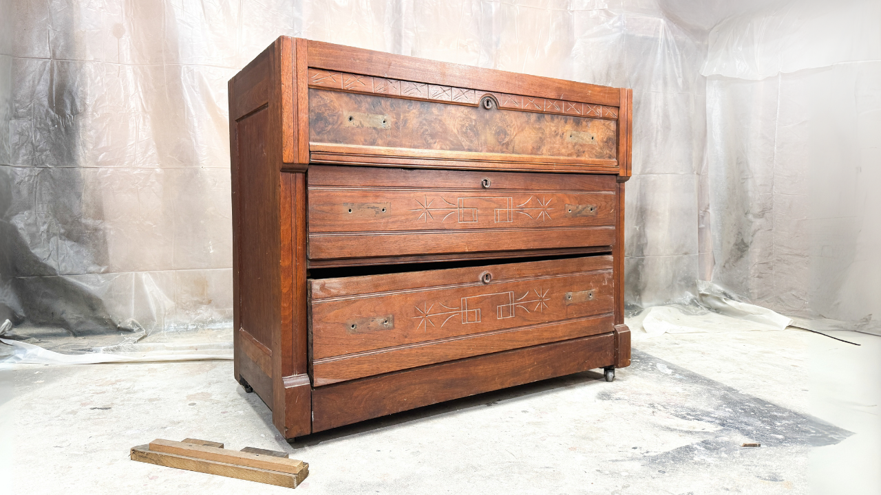 eastlake chest of drawers restoration
